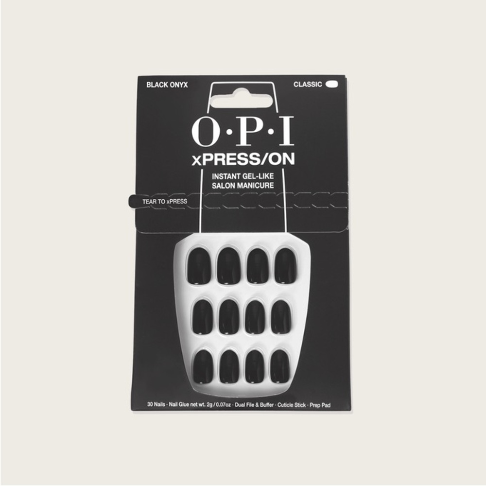 OPI | xPRESS/ON • Black Onyx (Classic)